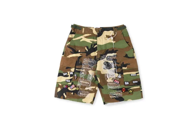 Corteiz Cargo Shorts Camouflage with Patches