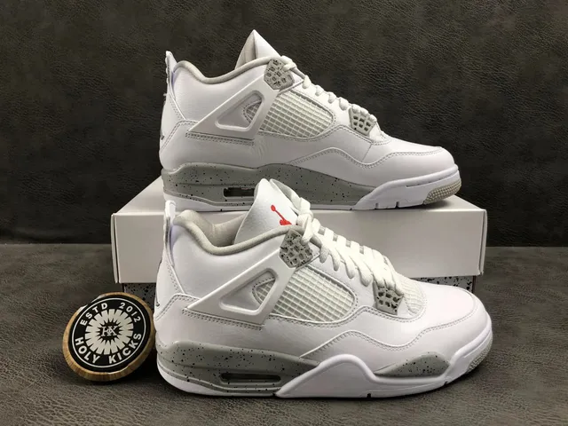 Air Jordan 4 White Cement