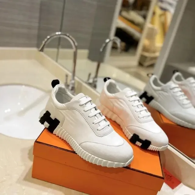Hermès H-Racer White with Black H Logo