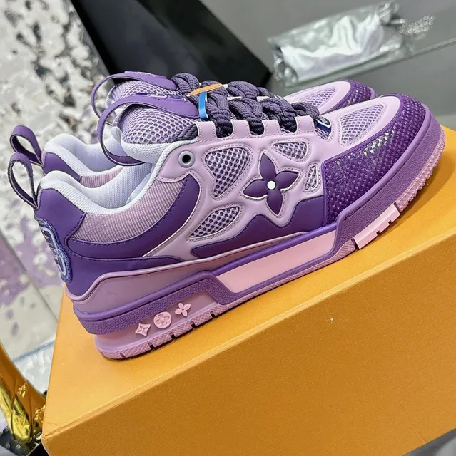 Louis Vuitton LV Trainer Monogram Flower Purple