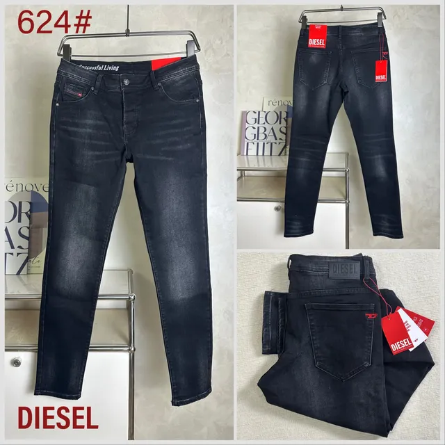 Diesel Slim Fit Jeans Washed Black