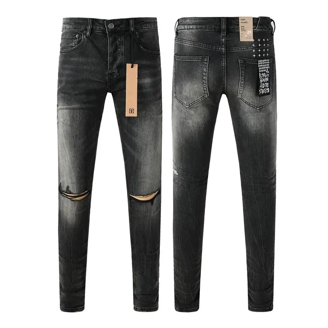 Ksubi Slim Fit Jeans Distressed Black Wash