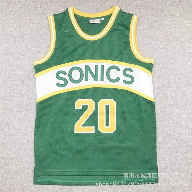 Sonics Jersey Green Yellow White