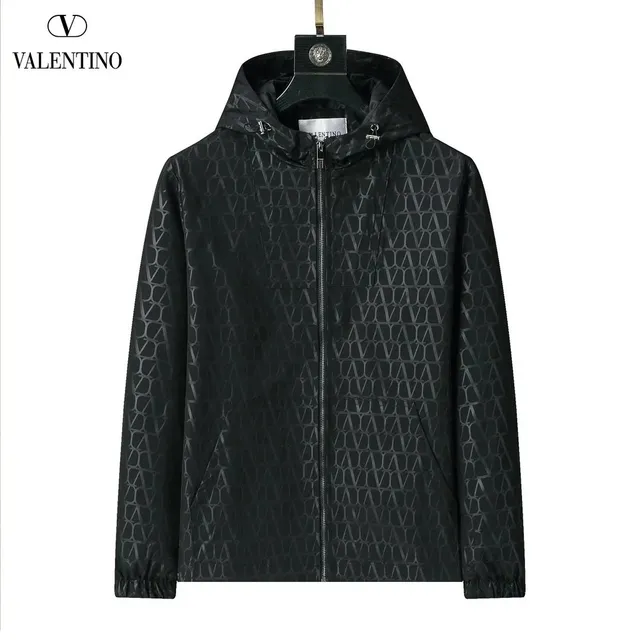 Valentino Logo-Print Hooded Jacket VLTN Monogram