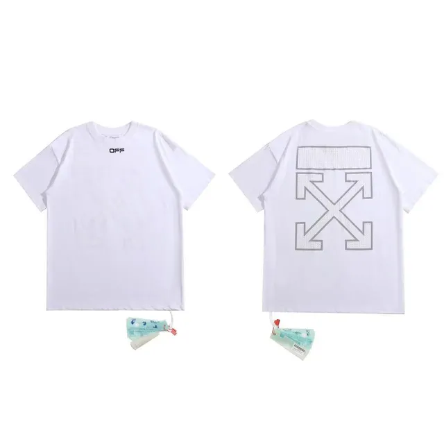 Off-White Arrow Graphic Tee White with Grey Arrows
