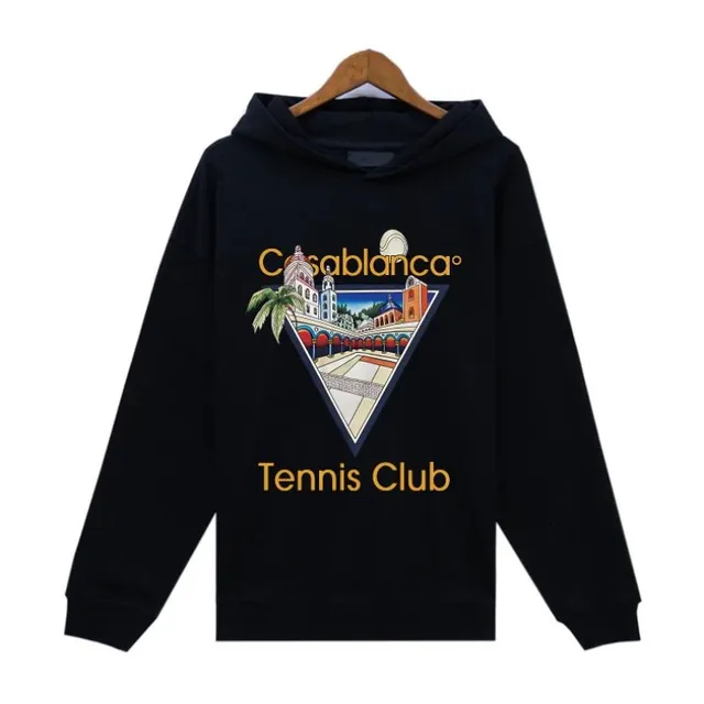Tennis Club Hoodie Casablanca Print