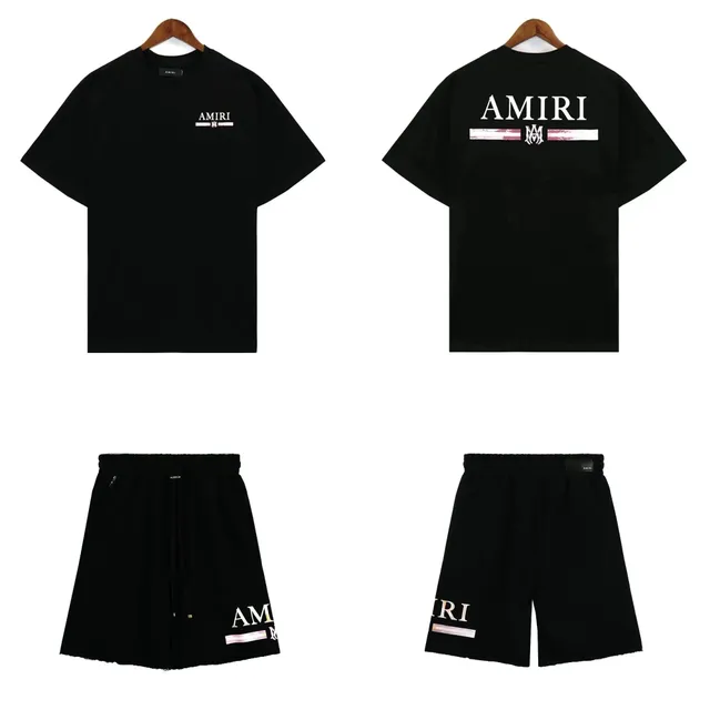 Amiri T-Shirt and Shorts Set Logo Print