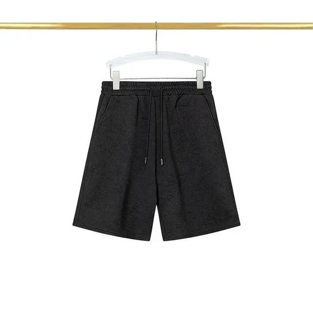 Prada Embroidered Shorts Triangle Logo