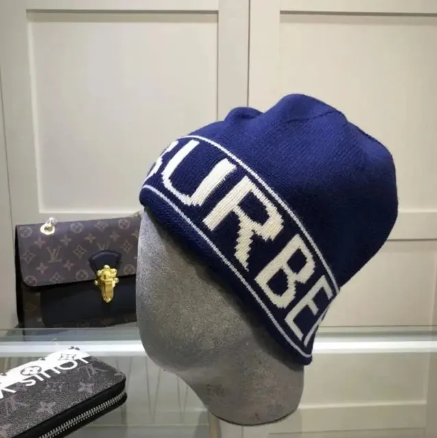 Burberry Knit Beanie Logo Intarsia