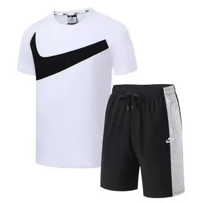 Nike T-Shirt and Shorts Set Swoosh Graphic