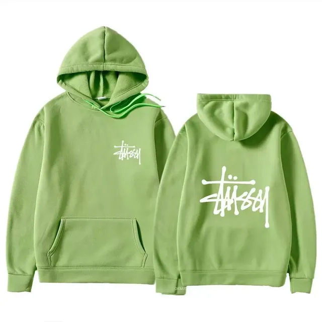 Stüssy Hooded Sweatshirt Logo Print