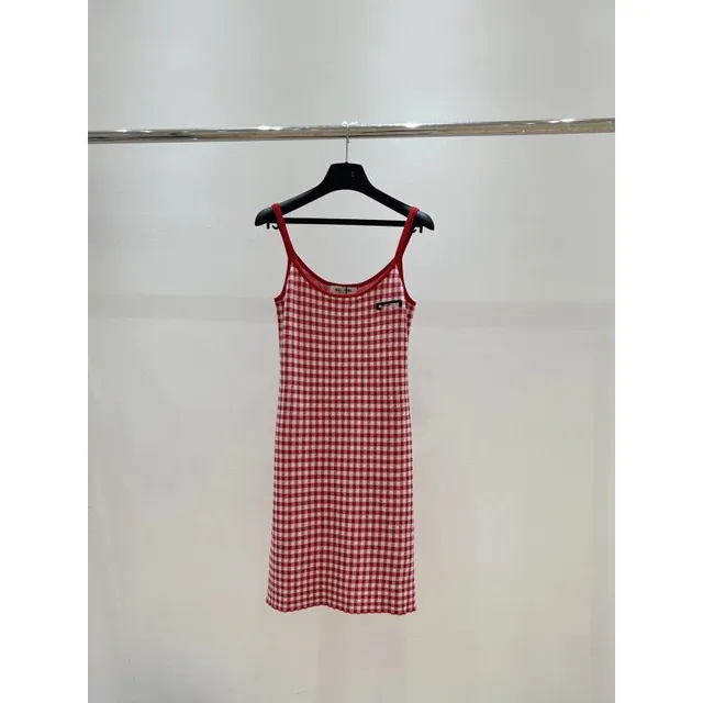 Checkered Slip Dress Gingham