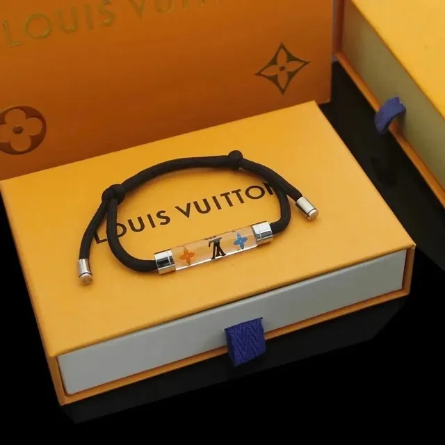 Louis Vuitton Bracelet Clear Tube with Multicolor LV Motifs