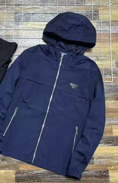 Prada Hooded Jacket Navy