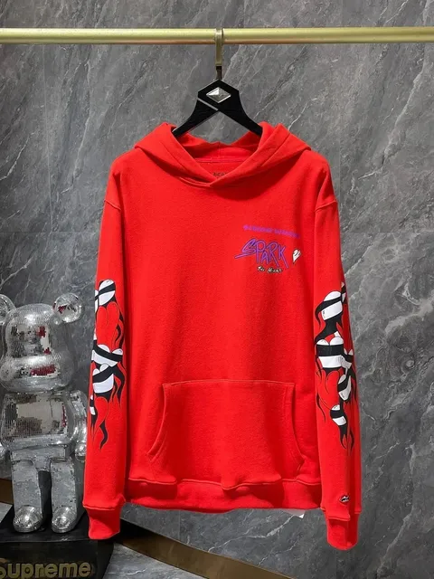 Chrome Hearts × Supreme Hooded Sweatshirt Spark The Heart