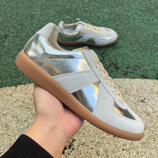 Maison Margiela Tabi Sneaker Metallic Silver