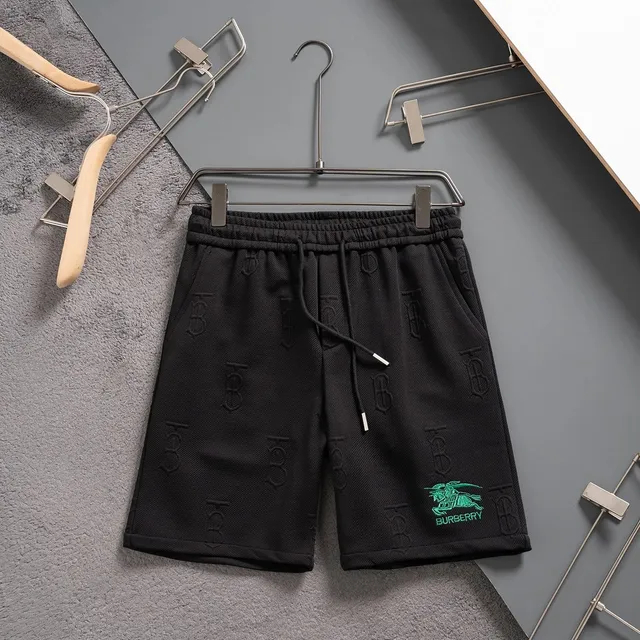 Burberry Monogram Shorts Embroidered Equestrian Knight