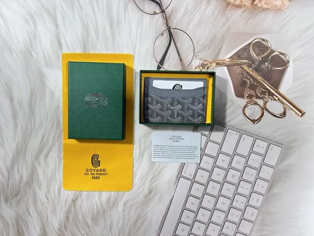 Goyard Card Holder Goyardine Canvas