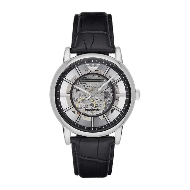 Emporio Armani Mechanico Skeleton Watch Skeleton Dial