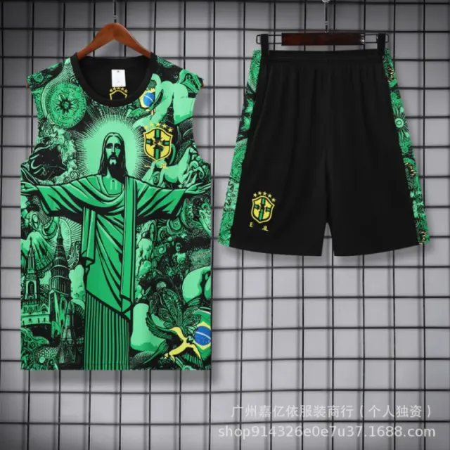 Graphic Tank & Shorts Set Christ the Redeemer Print