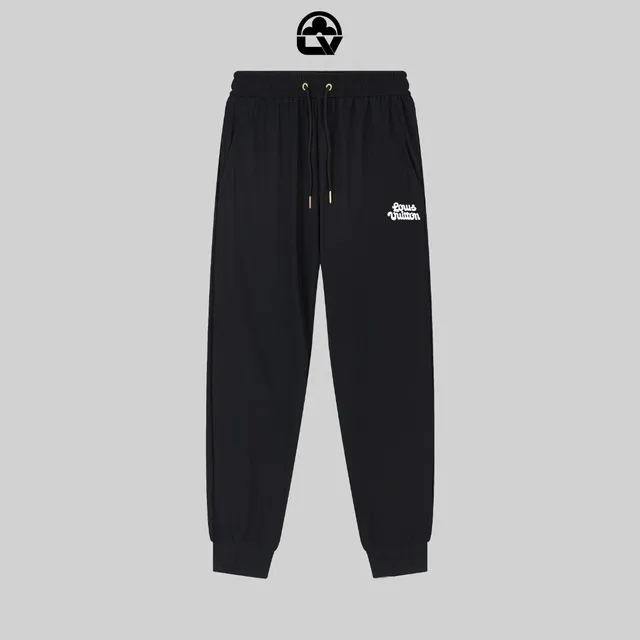Louis Vuitton Ribbed Joggers LV Script Logo