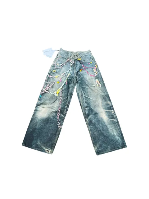 Acne Studios 501 Jeans Decorated Chain Edition