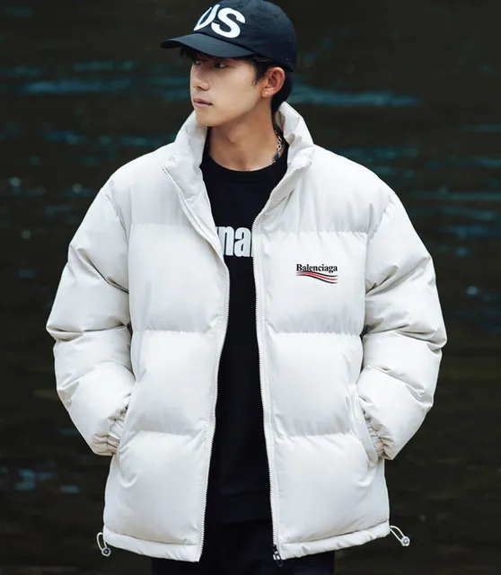 Balenciaga City Puffer Jacket Logo Embroidered