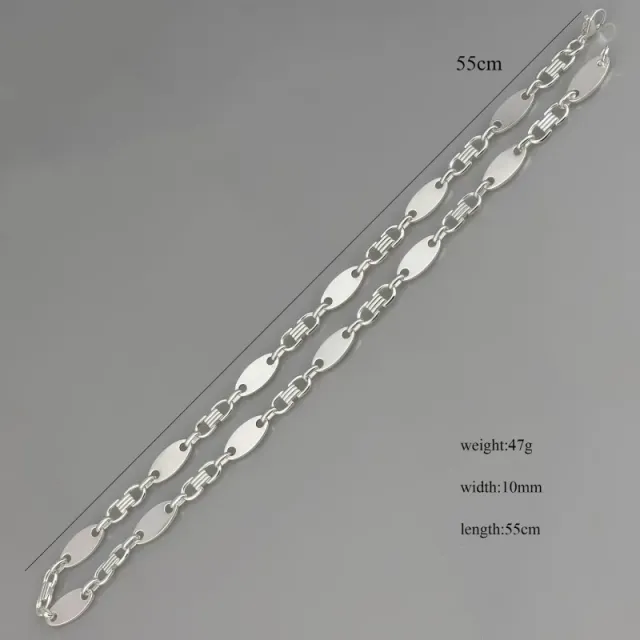 银色项链10mm*55cm