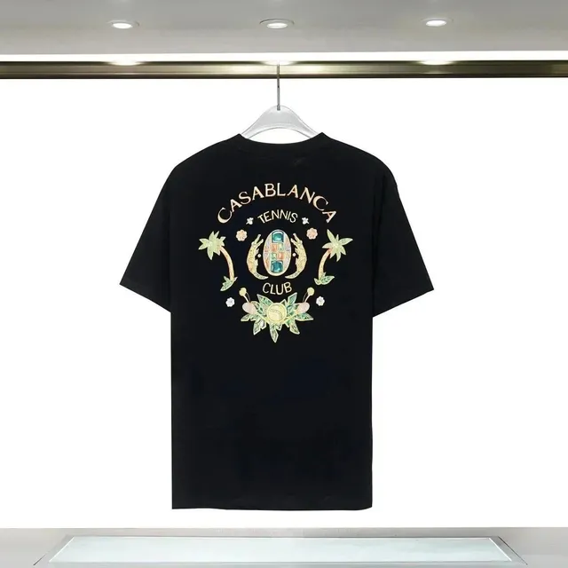 Casablanca Tennis Club Tee Embroidered Palm Motif
