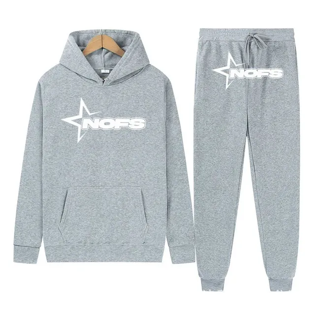 Corteiz Hoodie and Joggers Set Star Logo