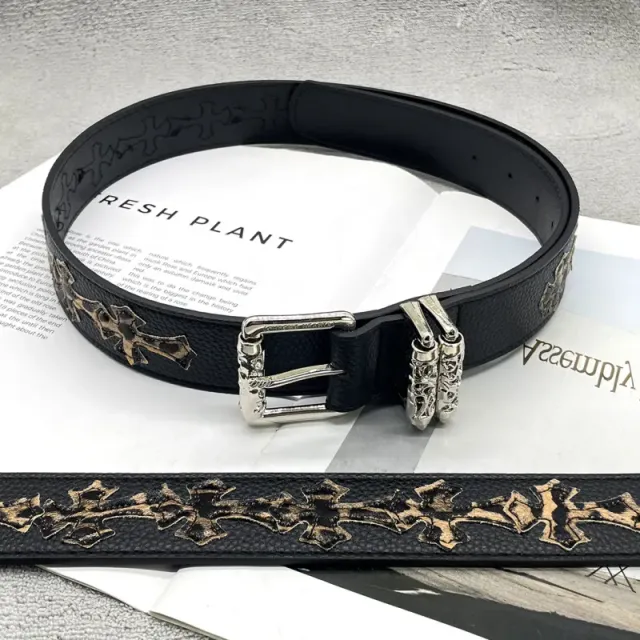 [15 leopard cross-thickened rollers] crow ch holy sword heart belt