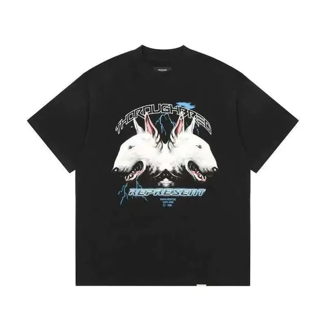 Represent Graphic Tee Thoroughbred Bull Terrier Print