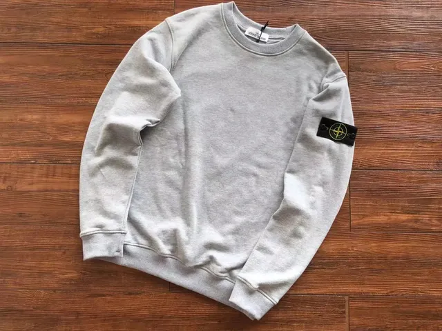 Stone Island Crewneck Sweatshirt Classic Logo Patch