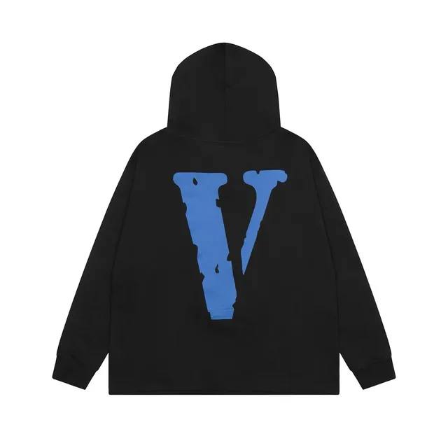 Off-White Hooded Sweatshirt Blue V Logo