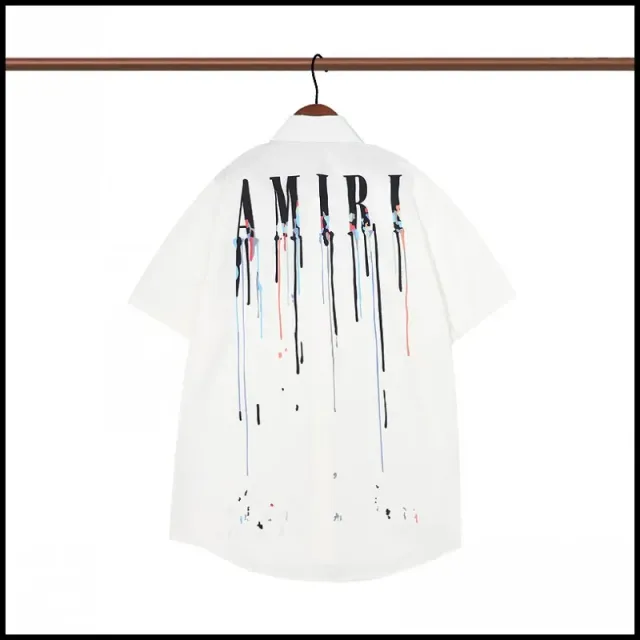 Amiri Paint Drip Shirt Dripping Logo Print