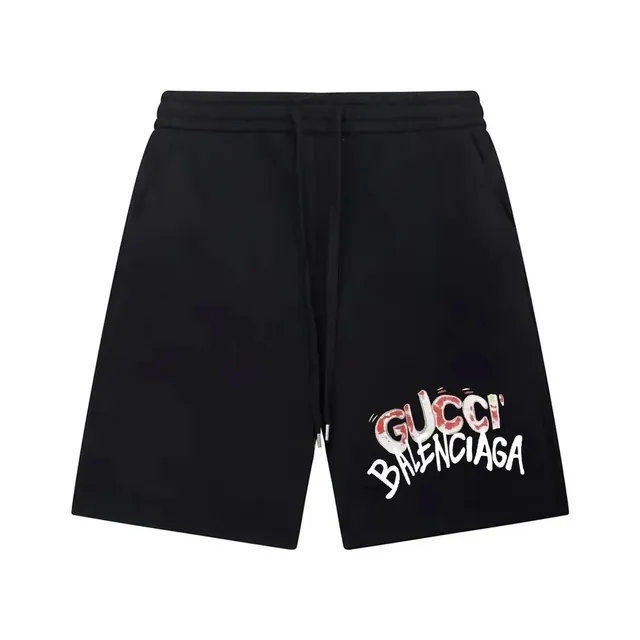 Logo Shorts Gucci x Balenciaga Graffiti Print