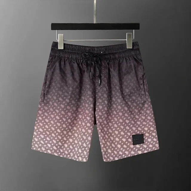 Hugo Boss Printed Swim Shorts Gradient Diamond Pattern