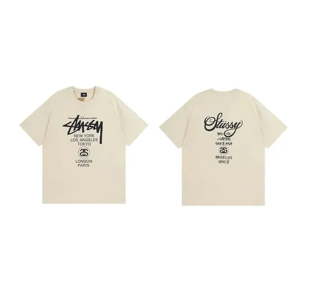 Stüssy Graphic Tee World Cities Print