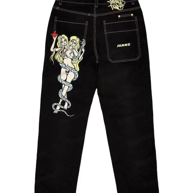 Broken Planet Jeans Snake & Twin Print