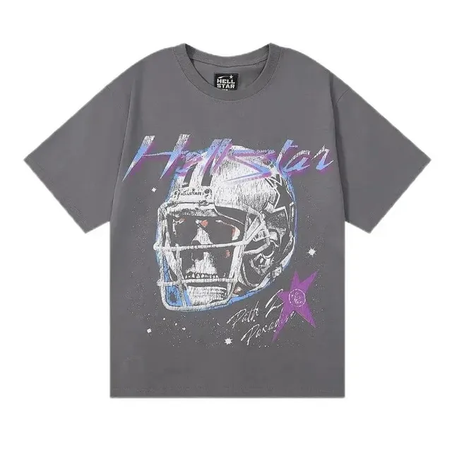Hellstar Graphic Tee Skull Helmet Print