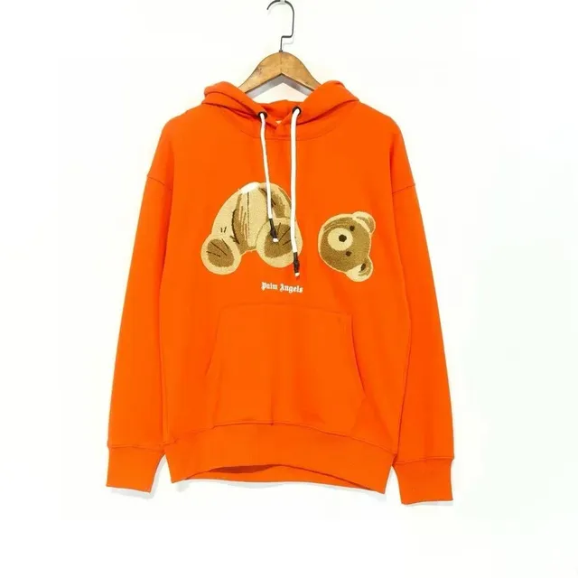 Palm Angels Hoodie Bear Embroidery