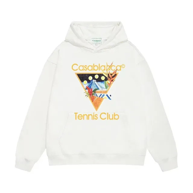Casablanca Tennis Club Hoodie Triangle Print