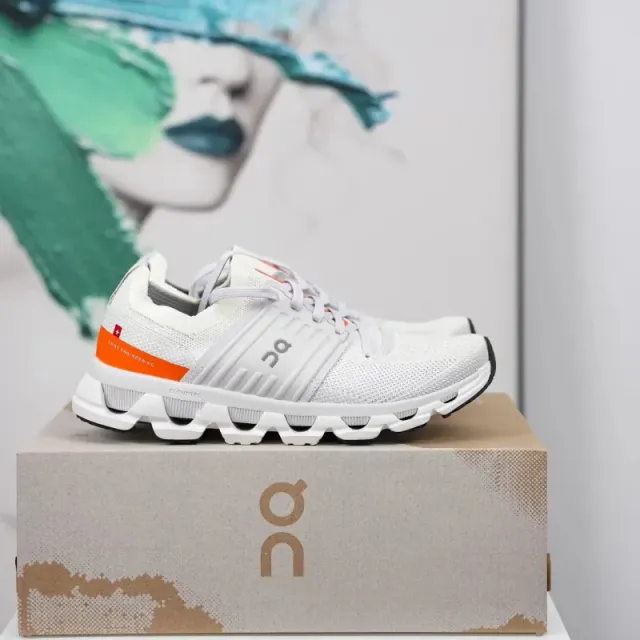 On CloudTec White Orange