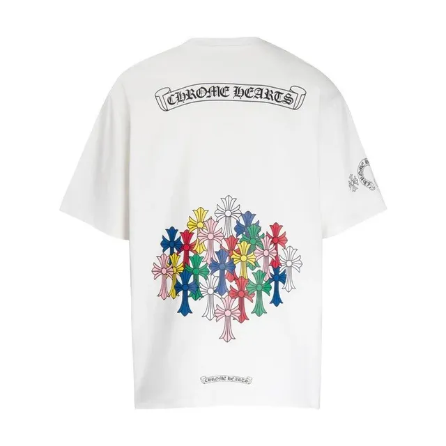 Chrome Hearts T-Shirt Multi-Color Cross Print