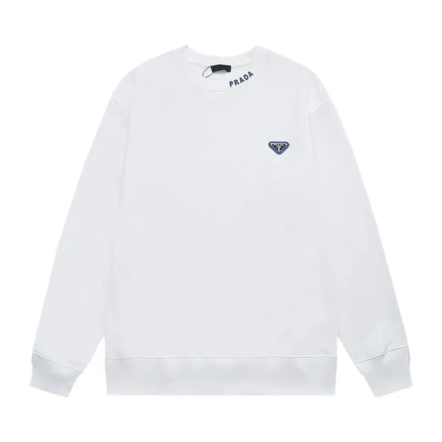 Prada Crewneck Sweatshirt Logo Patch