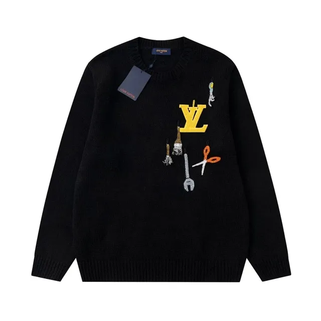 Louis Vuitton Knit Sweater Tool Motif Embellished