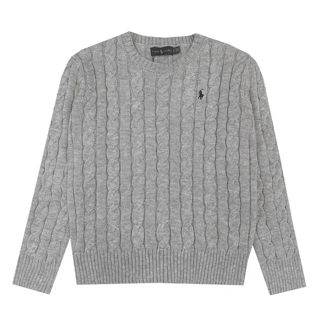 Polo Ralph Lauren Cable Knit Sweater Heather Grey