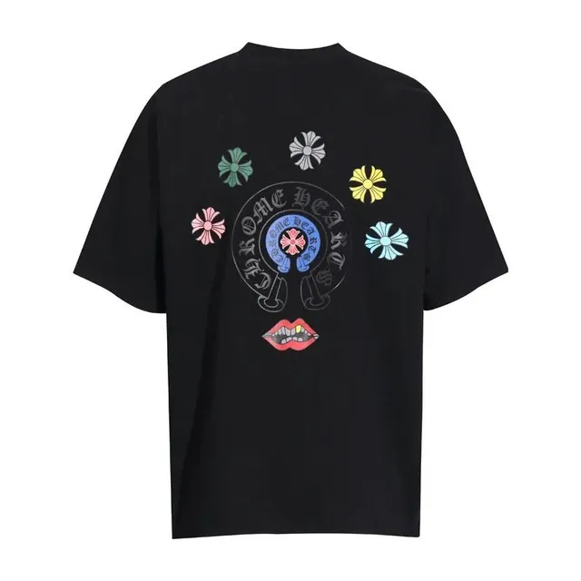 Chrome Hearts Graphic Tee Floral Cross Logo