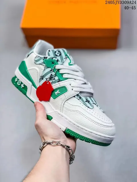 Louis Vuitton LV Trainer Monogram Green