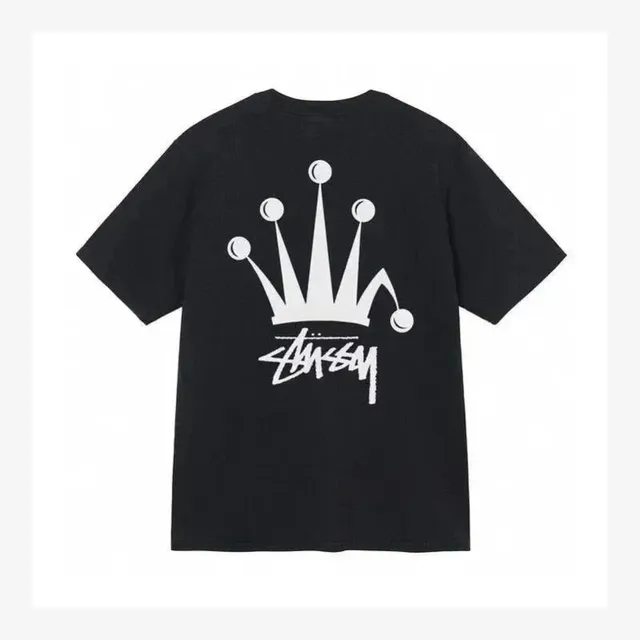 Stüssy Crown Logo Tee White Crown Print
